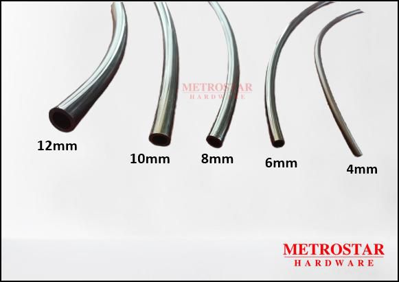 Metrostarhardware Polyethylene Pneumatic Tubing - 1meter - 5 Sizes (Black)