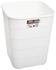 AKSA Soly Plastic Square Office Waste Basket - White