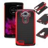 Ozone Football Grain PC Silicone Hybrid Case for LG G4 Red