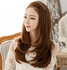 Fashion lovely long involute level half wigs for ladies light brown B5029