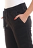 Izor Rectangular Patch Pocket Plain Pants - Black