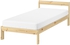 NEIDEN Bed frame - pine/Lindbåden 90x200 cm