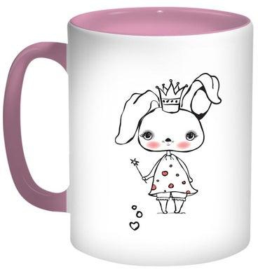 Rabbit Printed Coffee Mug Pink/White/Black