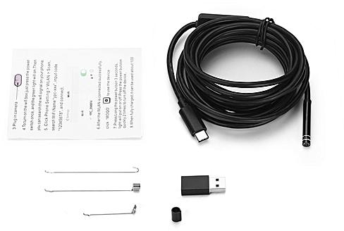 Generic Android USB TYPE-C Endoscope Inspection 5.5mm Camera 8 LED IP67 Waterproof Photo Video Sound HITIME