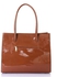 Chic Zipper Patent Leather Handbag - Havan