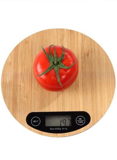 ميزان طعام رقمي مزود بشاشة LCD للمطبخ يقيس حتى وزن 5 كجم