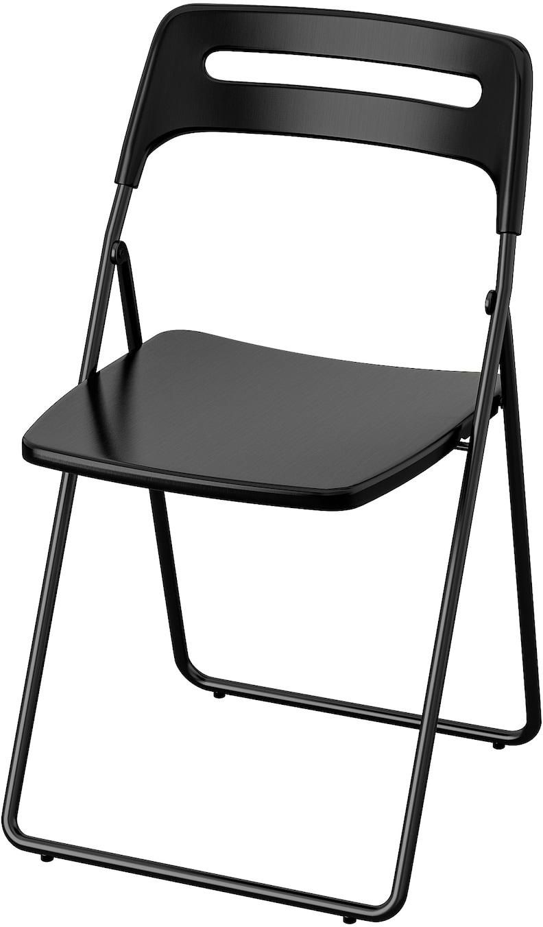 NISSE كرسي قابل للطي - أسود