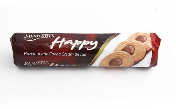 Memories - Happy Hazelnut  & Cocoa Cream Biscuit 180 Gram