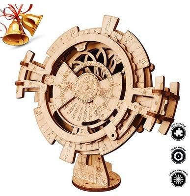 Mechanical Gears 3D Perpetual Calendar Wood Puzzle