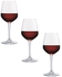 Ocean 1019R11 Lexington Red Wine Glasses - Set of 3