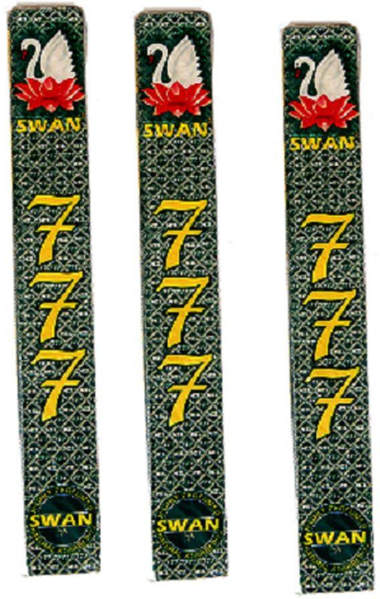 Swan Incense Sticks Swan 777 20 Stick X3