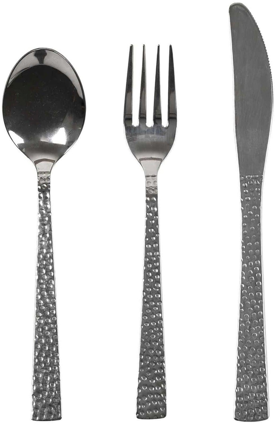 Home Deco Factory M8 Marbled Inox Stainless Steel Cutlery Set 24 PCS