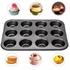12-Hole Non-Stick Muffin / Cupcake ,Baking Oven Tray /Pan