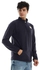 Andora Long Sleeves Chest Stitched Patch Sweater - Navy Blue