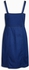 Denim Dark Blue Zip Front Pinny Dress
