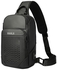 RAHALA BNG-129 Fashion Casual Crossbody Messenger Bag USB Charging Port Black