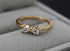 Austria Crystal CZ Diamond rings Gold Plated finger Bow ring wedding engagement Zircon Crystal Ring size 7