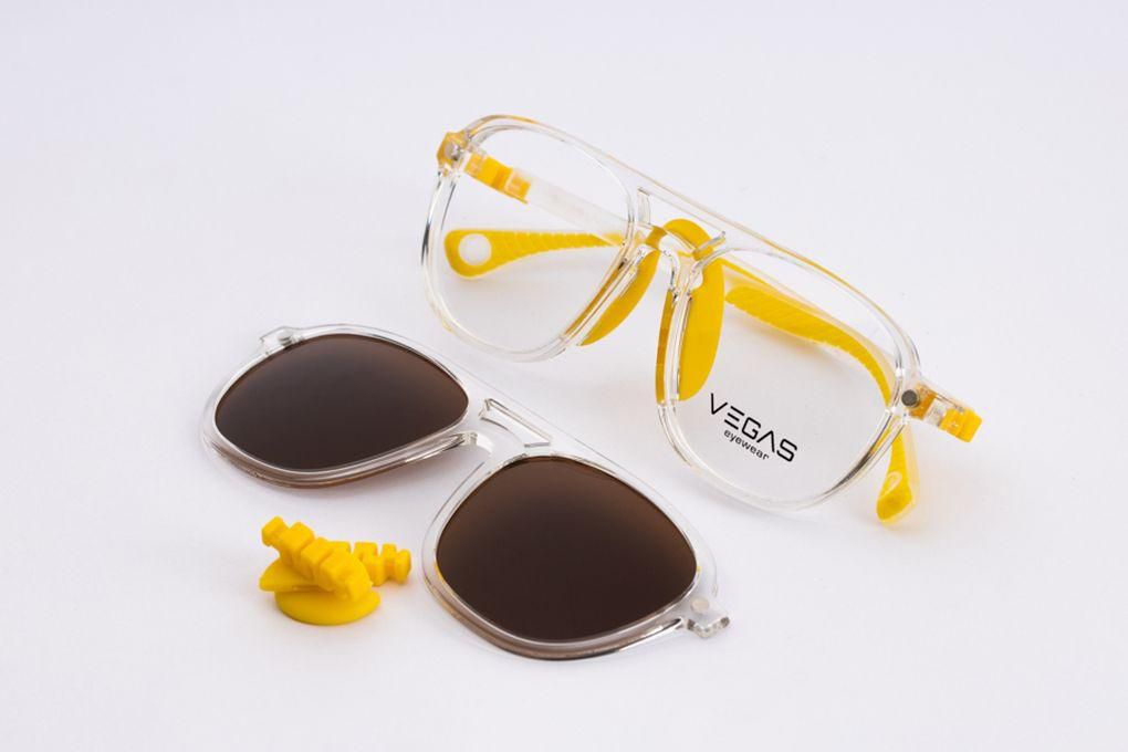 Vegas نظارة متعددة الغيارات اطفال - 19991 - اصفر