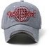 Embroidered Cap Grey/Red