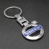 Volvo Key chain from metal nickel plated double logo intermediate quality
