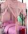 Generic Canopy Mosquito Net with Metallic Stand - 5x6 - Pink