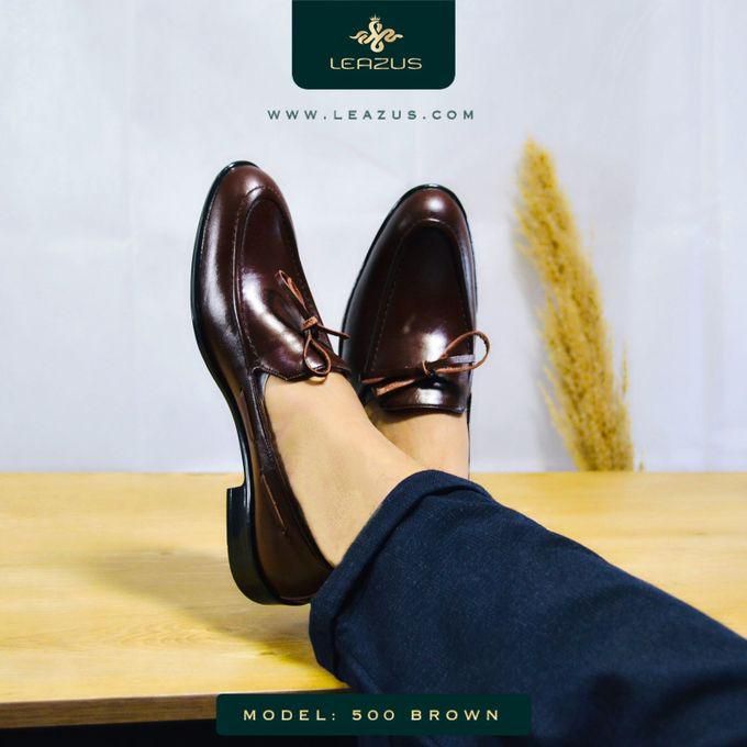 Natural Leather Classic Shoes - Brown