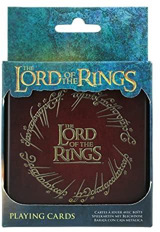 Paladone The Lord Of The Rings Playing Cards Standard Deck With Embossed Tin