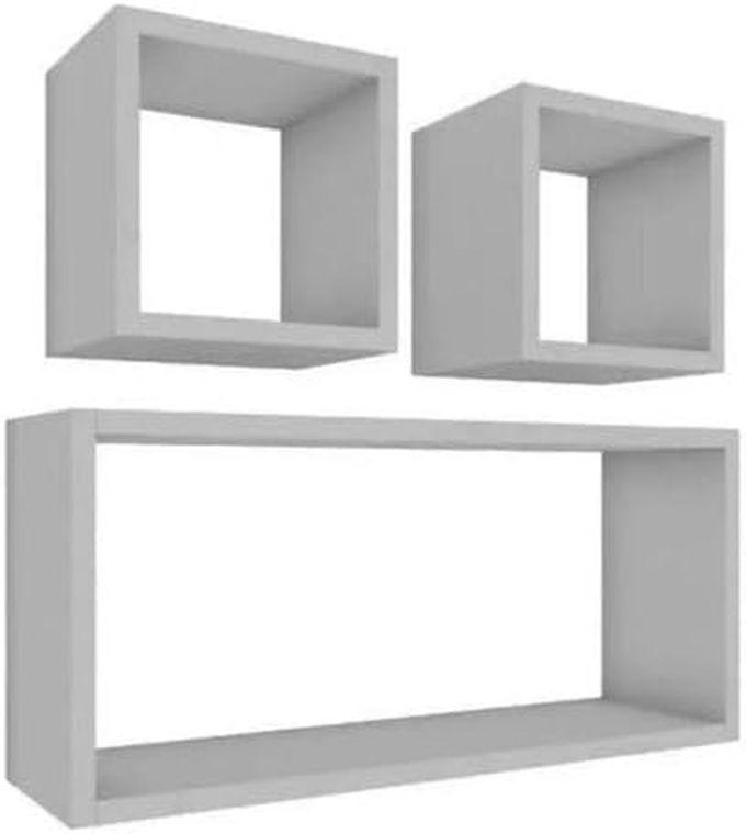 Wall-mounted Decorative Shelves, Wooden Wall-mounted Shelves (White)