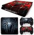 Spider PS4 Slim Skins Sticker Cover Decal for Sony Playstation 4 Slim Console Controller