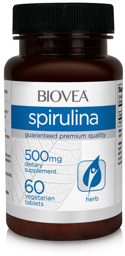 SPIRULINA (Organic) 500mg 60 Tablets