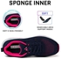 Mishansha Women's Running Walking Shoes Breathable Air Cushion Sneakers, Dark Purple, 9