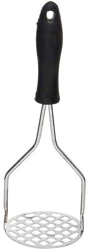 Generic Stainless Steel Potato Masher With Plastic Handle - Black