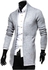Simple Cardigan Slim Sweater Overcoat Men's V-Neck Casual Knitted Sweater