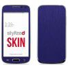 Stylizedd Premium Vinyl Skin Decal Body Wrap for Samsung Galaxy S4 Mini - Brushed Steel Blue
