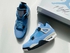 Original blue Air Jordan 4 Retro Sneakers, High Quality Men's Fashion Sneakers