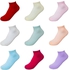 Feidi Women’s 12 Pairs Multiple Colors Thin Casual Non-Slip Ankle Socks