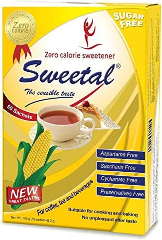 Sweetal Diet Sugar - 50 Sachets.