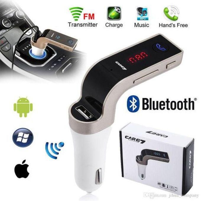 Car G7 Car Modulator Bluetooth Charger Mp3 Player, TF CARD, AUX