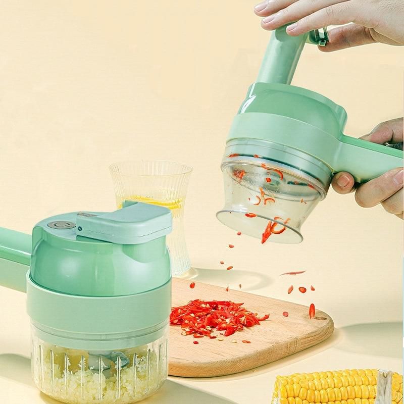 Electric Kitchen Vegetable Cutter Cooking Machine Garlic Slicing Tools