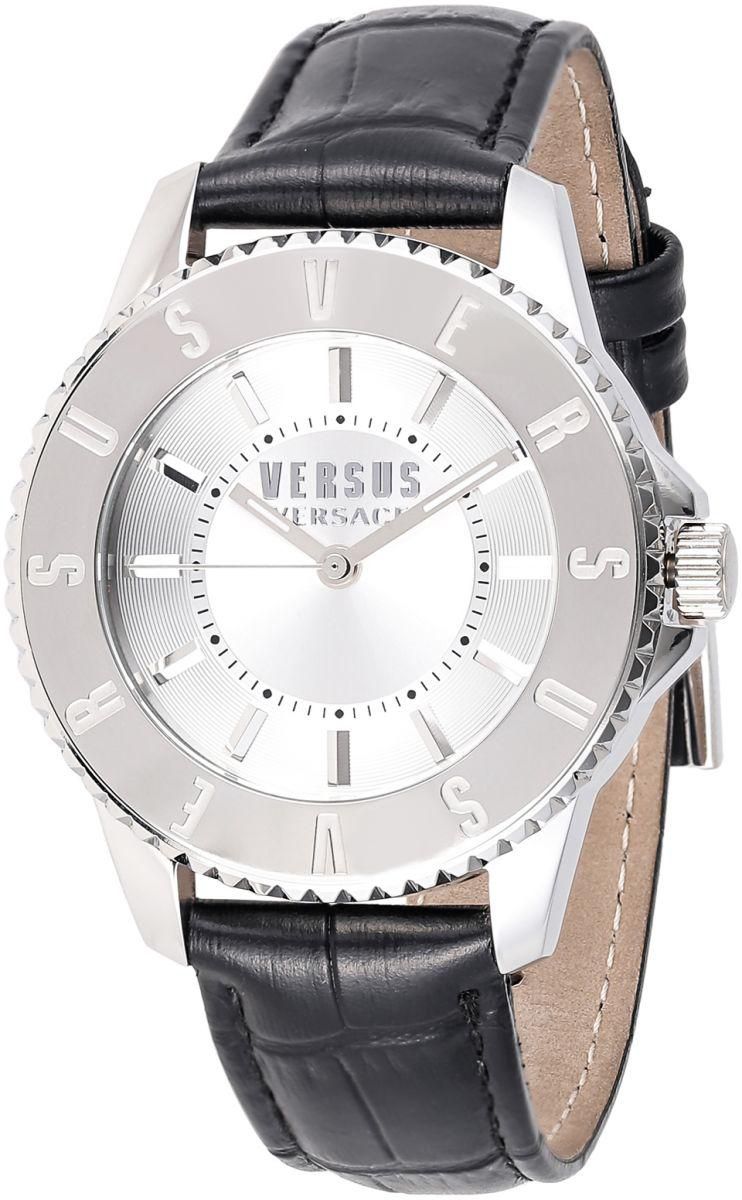 Versus Versace Tokyo Women's Silver Dial Leather Band Watch - SH714 0015