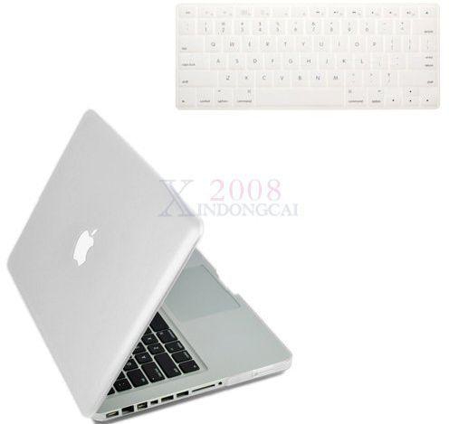 Frosted Hard Macbook Pro Case   White Keyboard Cover for Apple Macbook PRO 13.3