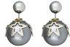 Shining Jewel Metallic Double Pearl Bubble Studs Earring