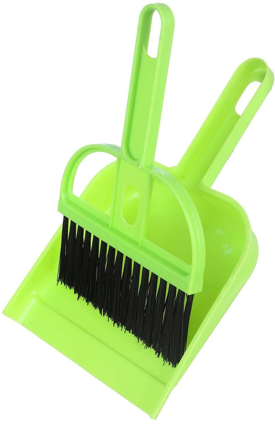 Get Dustpan Brush Set, 2 Pieces, 15×15 cm - Light Green with best offers | Raneen.com
