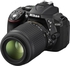 Nikon D5300 DSLR Camera Black With AF-P 18-55mm Lens + 55-200 VR II Lens