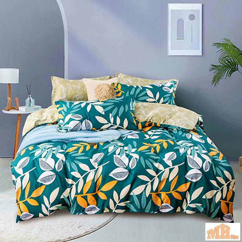 Maylee 3 in 1 Queen Fitted Bedsheet Set Cadar Bergetah 450TC ( Floral Design )