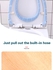 The PACK Bathroom Soft Thicker Warmer Stretchable Washable Cloth Toilet Seat Cover Pads