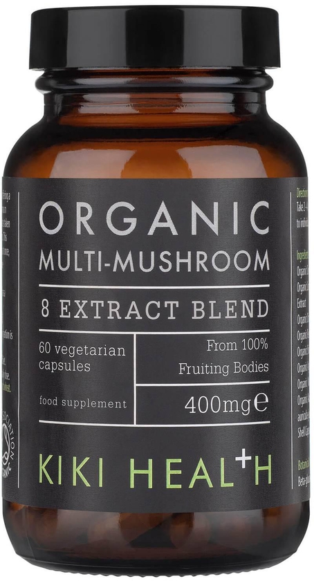 KIKI Health Organic Multi-Mushroom 8 Extract Blend (60 Vegicaps)