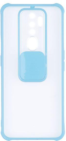 OPPO A5 / A9 2020 - Anti Shock Clear Cover With Colored Frame And Camera Slider
