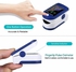 Finger Clip Type Pulse Oximeter Heart Rate Blood Pressure Monitor