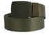GREEN Adjustable Canvas Belt No Metal Anti-allergy Belt